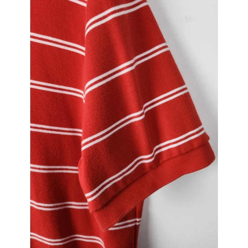 Polo Ralph Lauren‎ Mens XL Short Sleeve Polo Shirt Striped Logo Preppy Causal